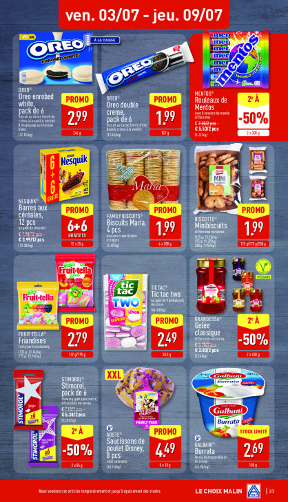 Aldi Dépliant 29.06.2026