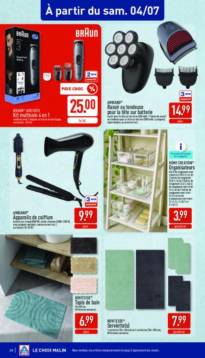 Aldi Dépliant 29.06.2026