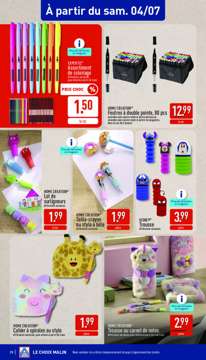 Aldi Dépliant 29.06.2026