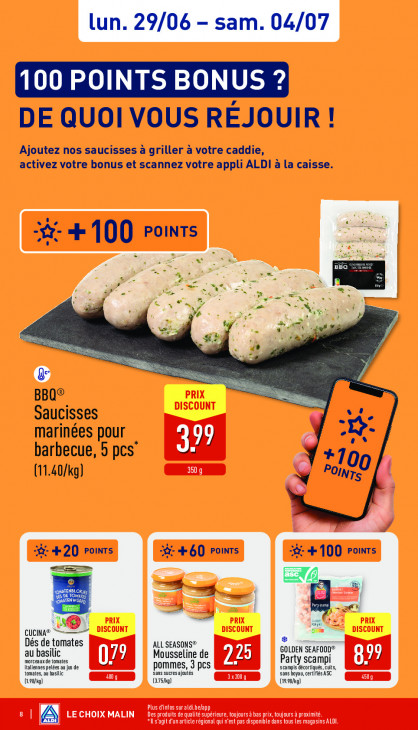 Aldi Dépliant 29.06.2026