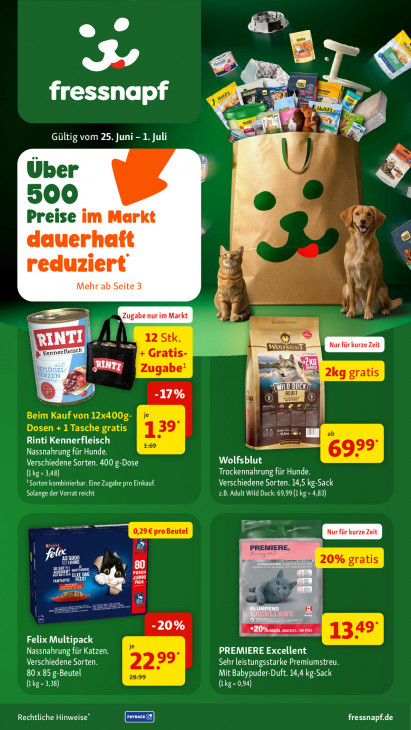 Fressnapf Angebote ab 25.06.26 - bis 01.07.26