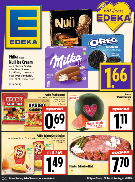 Edeka Angebote ab 29.06.26 - bis 04.07.26