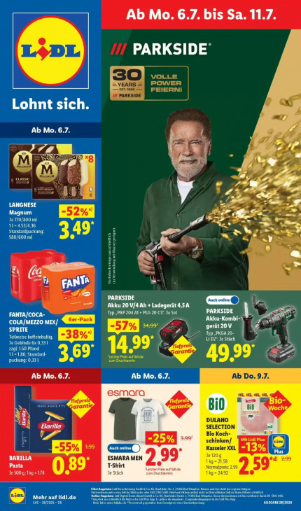 Lidl Angebote ab 06.07.26 - bis 11.07.26