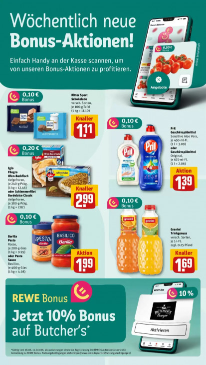 Rewe Angebote ab 29.06.26 bis 04.07.26