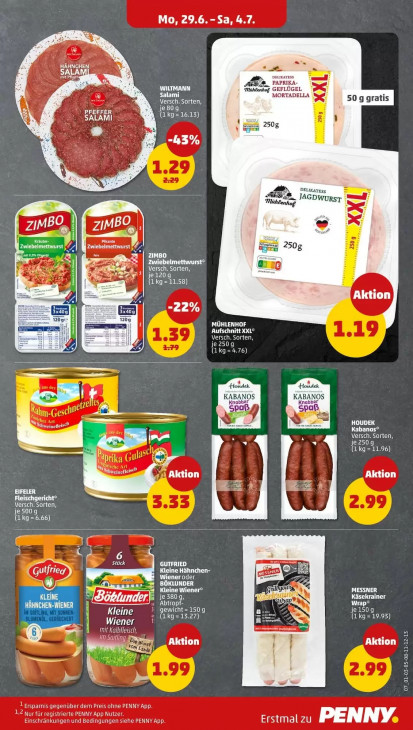 Penny Angebote ab 29.06.26 bis 04.07.26