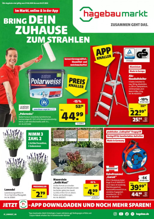 Hagebaumarkt Angebote ab 27.06.26 - bis 04.07.26