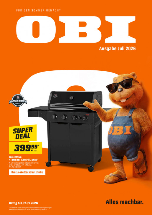 OBI Angebote ab 01.07.26 - bis 31.07.26