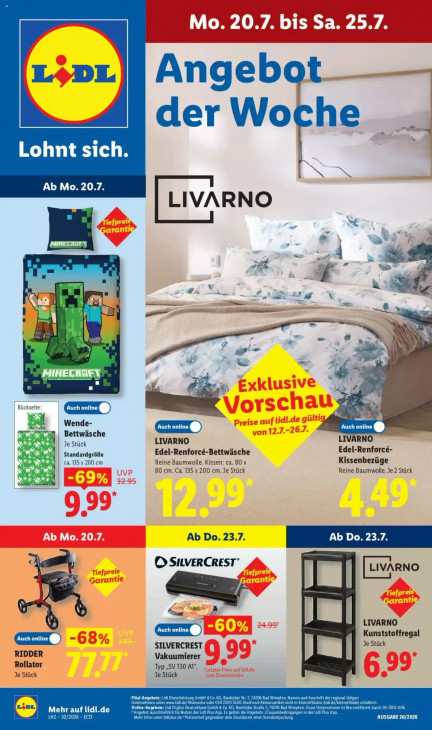 Lidl Angebote ab 20.07.26 bis 25.07.26