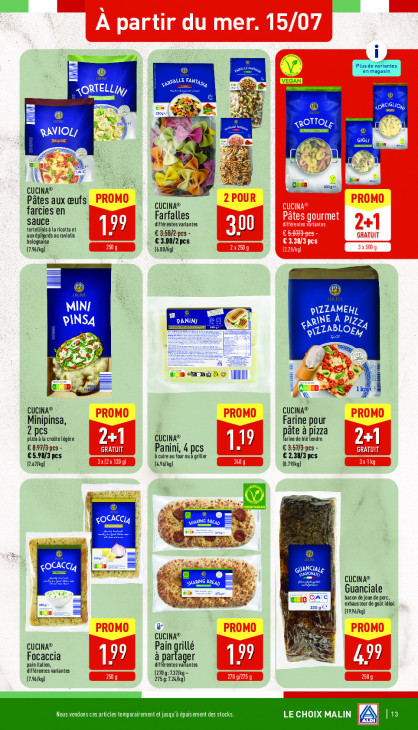 Aldi Dépliant 13.07.2026