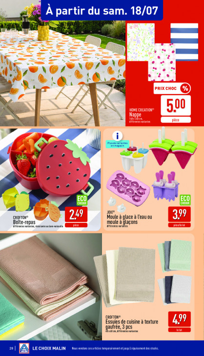 Aldi Dépliant 13.07.2026