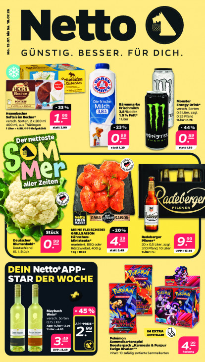 Netto Angebote ab 13.07.26 - bis 18.07.26