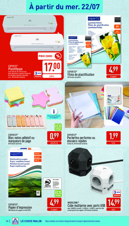 Aldi Dépliant 20.07.2026
