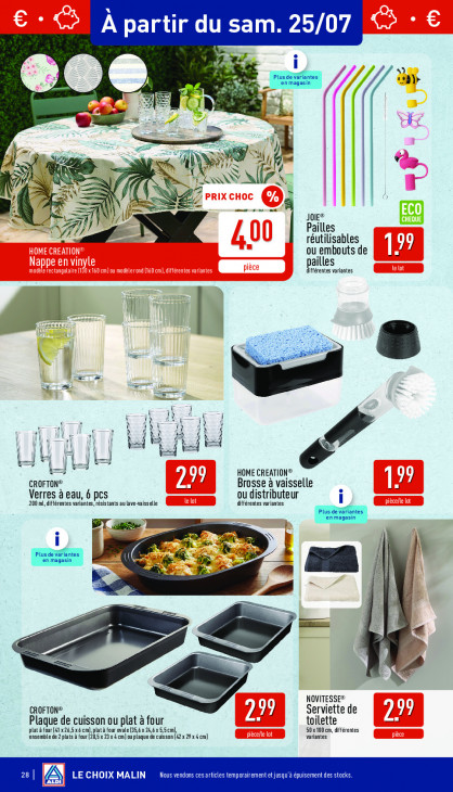 Aldi Dépliant 20.07.2026