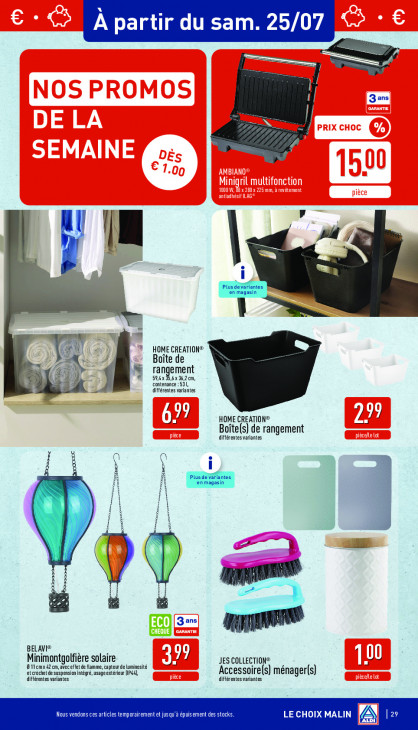 Aldi Dépliant 20.07.2026