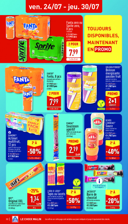 Aldi Dépliant 20.07.2026