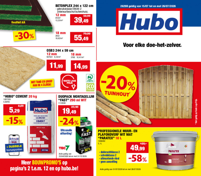 Hubo 15.07.26 - 26.07.26