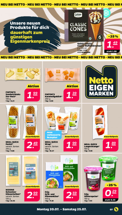 Netto Angebote ab 20.07.26 bis 25.07.26