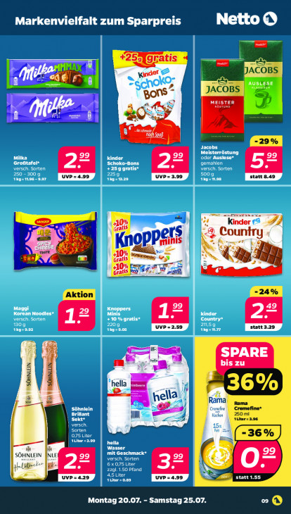 Netto Angebote ab 20.07.26 bis 25.07.26