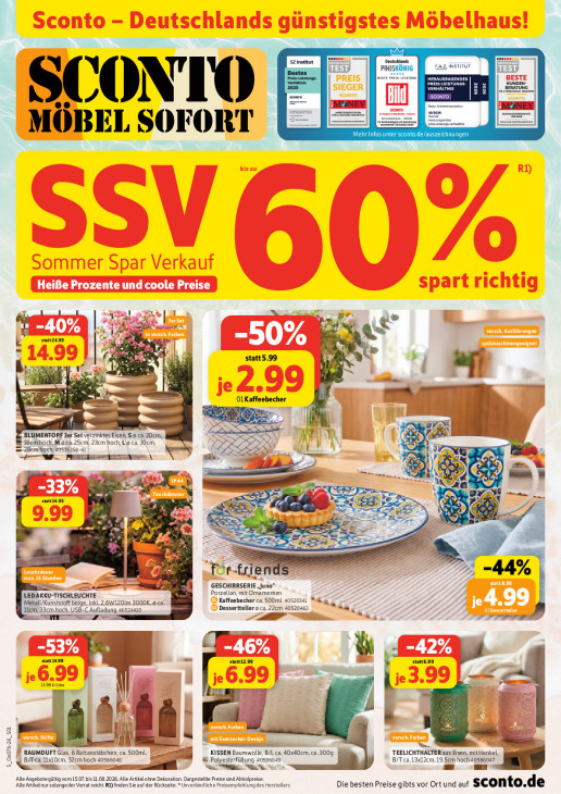 Sconto Angebote ab 15.07.26 - bis 11.08.26