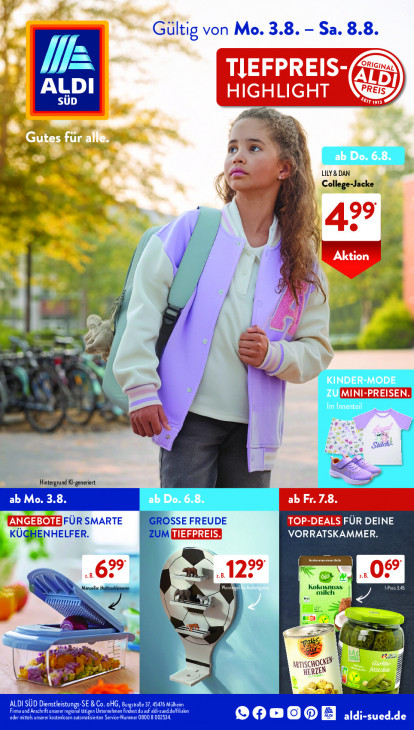 Aldi Süd Angebote ab 03.08.26 - bis 08.08.26