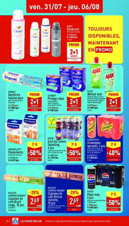 Aldi Dépliant 27.07.2026