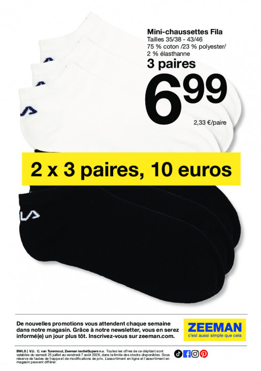 Zeeman Dépliant 25.07.2026