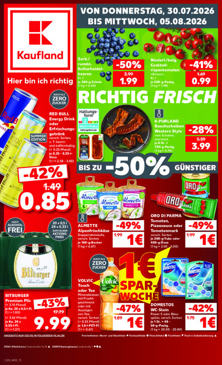 Kaufland Angebote ab 30.07.26 - bis 05.08.26