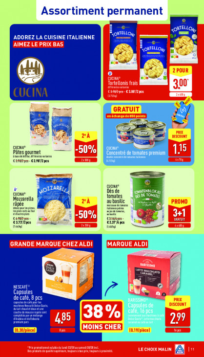 Aldi Dépliant 03.08.2026