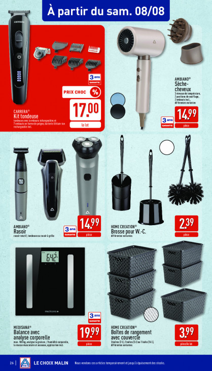 Aldi Dépliant 03.08.2026