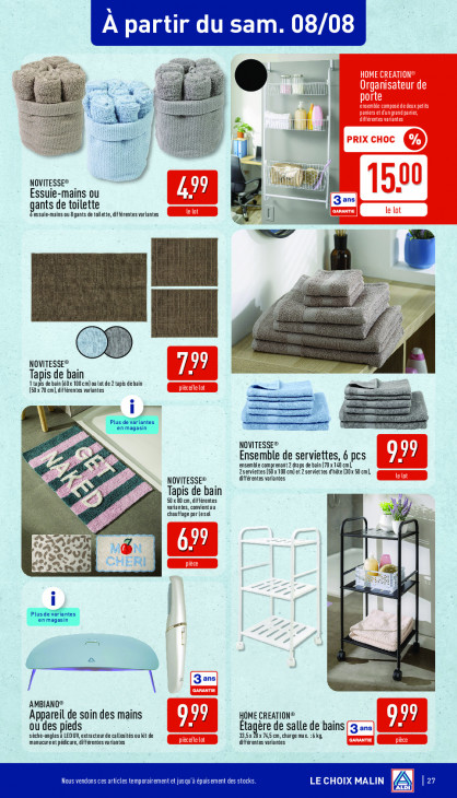 Aldi Dépliant 03.08.2026
