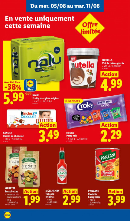 Lidl Dépliant 03.08.2026