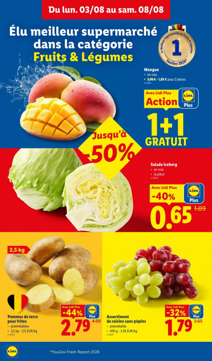 Lidl Dépliant 03.08.2026