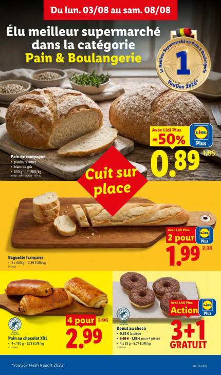 Lidl Dépliant 03.08.2026