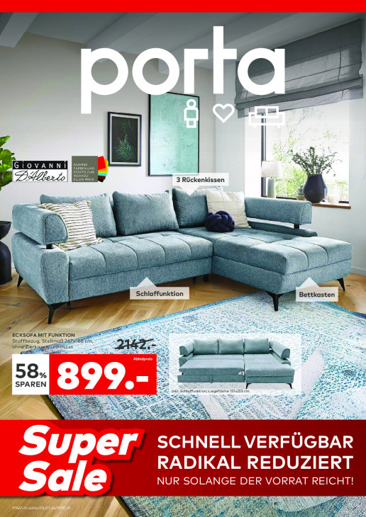 Porta Prospekt – Angebote ab 10.08.2026 bis 23.08.2026 – Seite 1