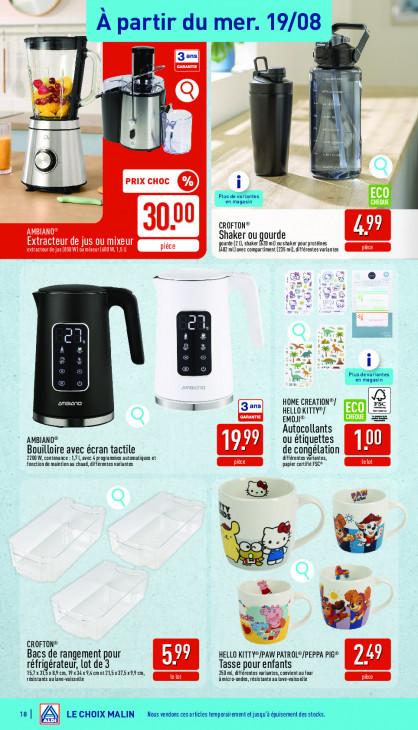 Aldi Dépliant 17.08.2026