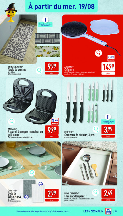 Aldi Dépliant 17.08.2026