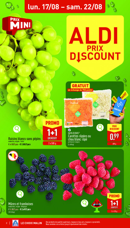 Aldi Dépliant 17.08.2026