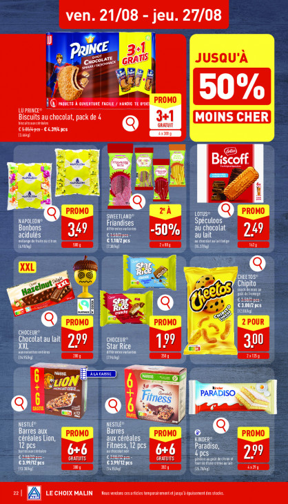 Aldi Dépliant 17.08.2026