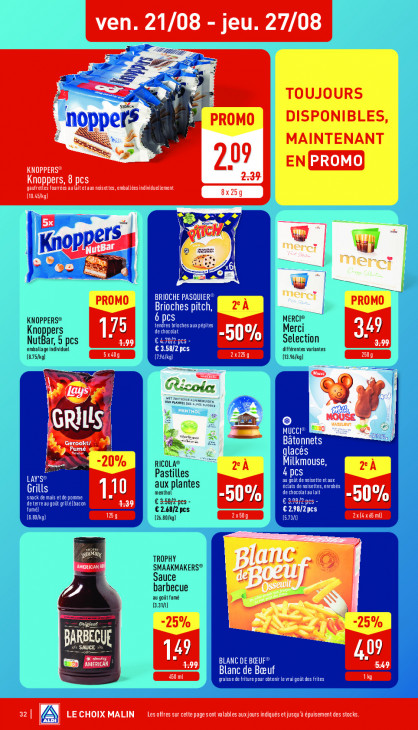 Aldi Dépliant 17.08.2026