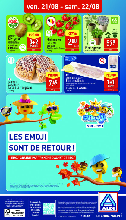 Aldi Dépliant 17.08.2026