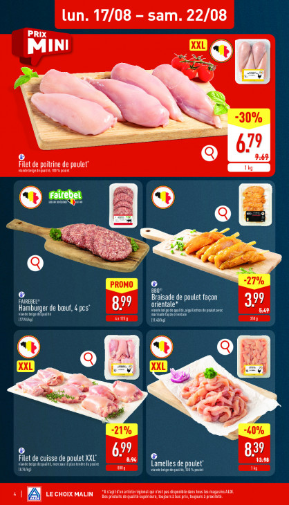 Aldi Dépliant 17.08.2026