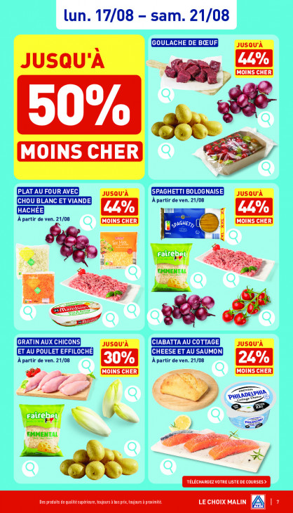 Aldi Dépliant 17.08.2026