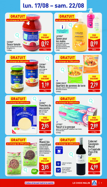 Aldi Dépliant 17.08.2026