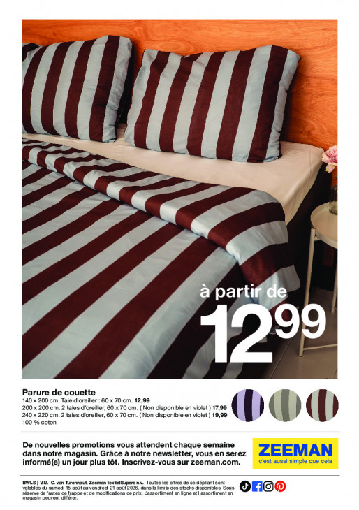 Zeeman Dépliant 15.08.2026
