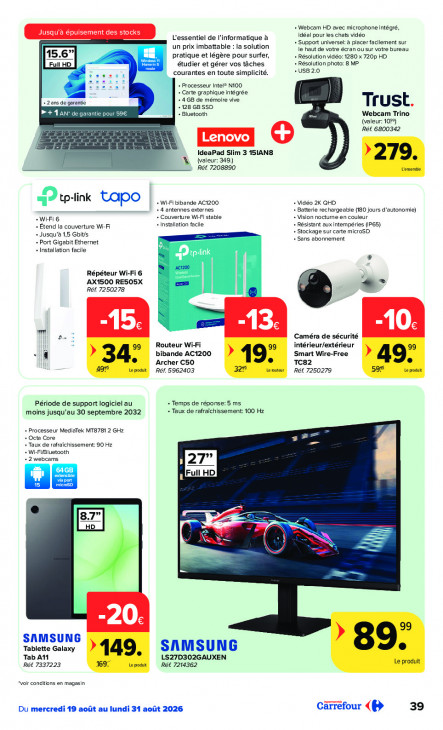 Carrefour Dépliant 19.08.2026