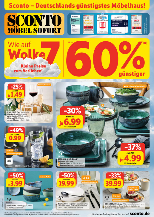 Sconto Prospekt – Angebote ab 12.08.2026 bis 15.09.2026 – Seite 1