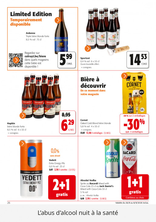 Colruyt Dépliant 26.08.2026
