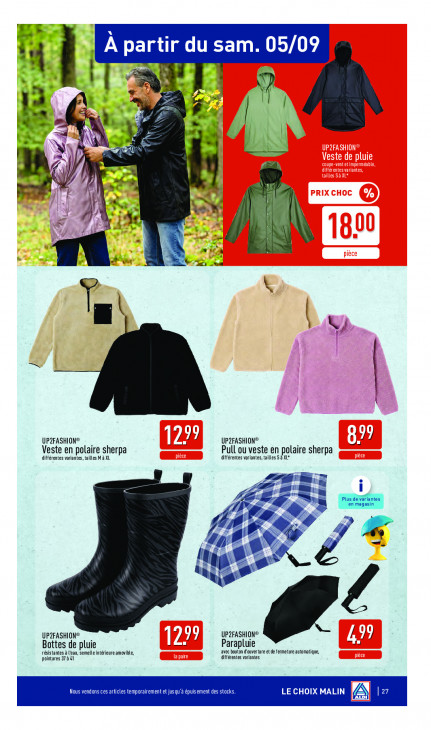 Aldi Dépliant 31.08.2026