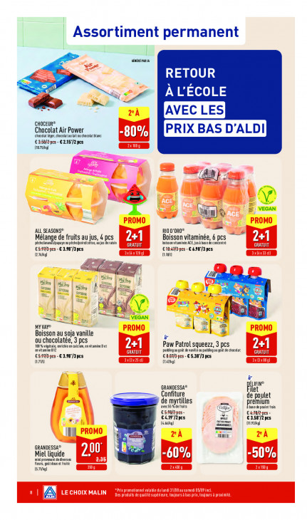 Aldi Dépliant 31.08.2026