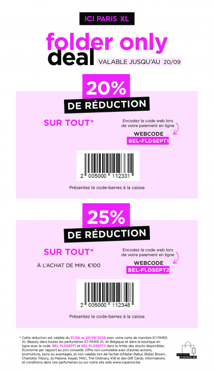 ICI Paris XL Dépliant 31.08.2026